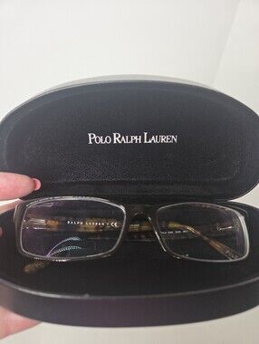 Ralph Lauren Men's Tortoise Rectangular  Eyeglasses W/Case 2065 5035